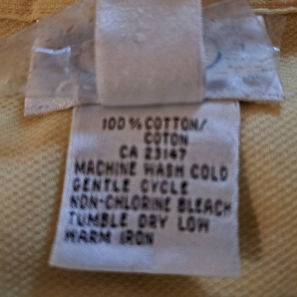 Talbots Butter Yellow Button Down Blouse Size M - Picture 4 of 4